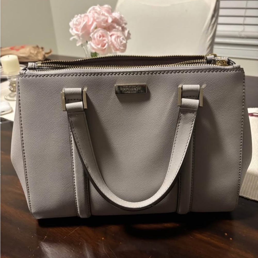 Kate Spade Elegant Gray Satchel